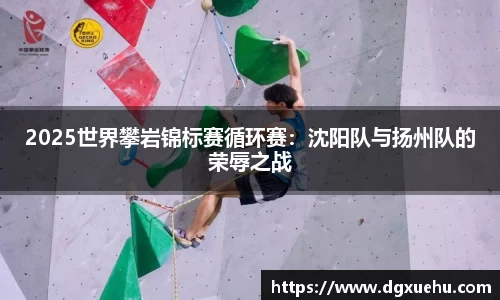2025世界攀岩锦标赛循环赛：沈阳队与扬州队的荣辱之战